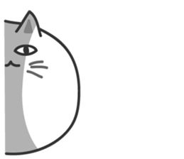 big ball cat sticker #7282737