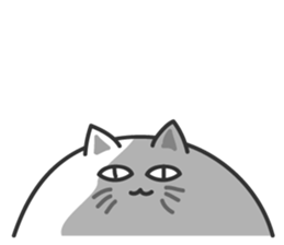 big ball cat sticker #7282741