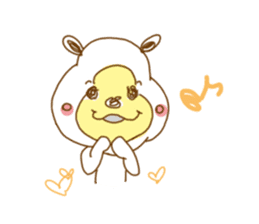 Cuddly white bear. Taiwanese. Chinese. 2 sticker #7282910