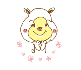 Cuddly white bear. Taiwanese. Chinese. 2 sticker #7282913