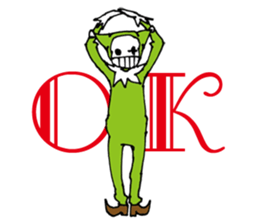 Expressionless clown emotions sticker #7282983