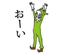 Expressionless clown emotions sticker #7282986