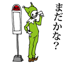 Expressionless clown emotions sticker #7282999