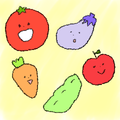 ...vegetables and fruits...