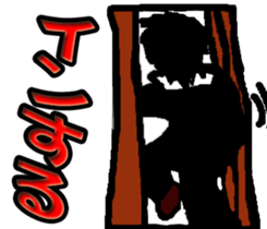 Black glasses guy Salaryman gal Language sticker #7283363