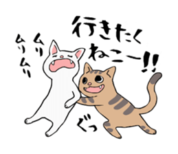 Comical cats sticker #7284104