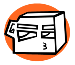 SUPER HERO BOX MAN sticker #7284304