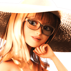 The Gorgeous Girl with the Golden Hat