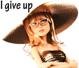 The Gorgeous Girl with the Golden Hat sticker #7284857