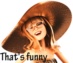 The Gorgeous Girl with the Golden Hat sticker #7284860