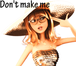 The Gorgeous Girl with the Golden Hat sticker #7284861