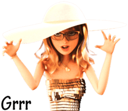 The Gorgeous Girl with the Golden Hat sticker #7284864