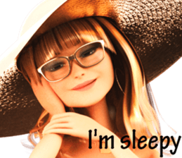 The Gorgeous Girl with the Golden Hat sticker #7284868