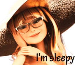 The Gorgeous Girl with the Golden Hat sticker #7284868