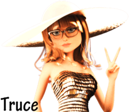 The Gorgeous Girl with the Golden Hat sticker #7284872