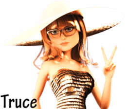 The Gorgeous Girl with the Golden Hat sticker #7284872