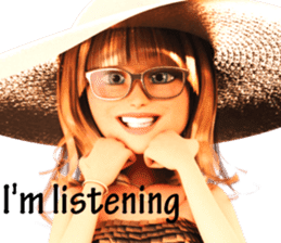 The Gorgeous Girl with the Golden Hat sticker #7284875