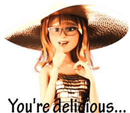 The Gorgeous Girl with the Golden Hat sticker #7284877