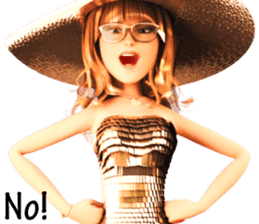 The Gorgeous Girl with the Golden Hat sticker #7284878