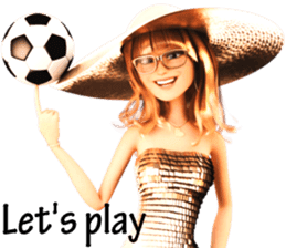 The Gorgeous Girl with the Golden Hat sticker #7284881