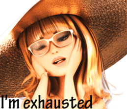 The Gorgeous Girl with the Golden Hat sticker #7284882