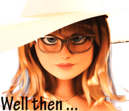 The Gorgeous Girl with the Golden Hat sticker #7284883