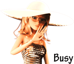 The Gorgeous Girl with the Golden Hat sticker #7284886