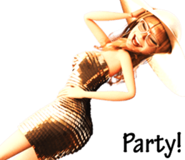 The Gorgeous Girl with the Golden Hat sticker #7284887