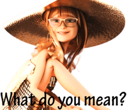 The Gorgeous Girl with the Golden Hat sticker #7284888