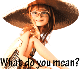 The Gorgeous Girl with the Golden Hat sticker #7284888