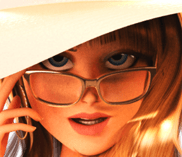 The Gorgeous Girl with the Golden Hat sticker #7284890