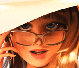 The Gorgeous Girl with the Golden Hat sticker #7284890