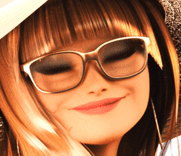 The Gorgeous Girl with the Golden Hat sticker #7284894