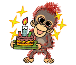 My friend kid orangutan 2 sticker #7285536