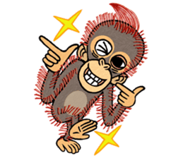My friend kid orangutan 2 sticker #7285539