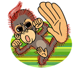My friend kid orangutan 2 sticker #7285547