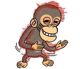 My friend kid orangutan 2 sticker #7285554