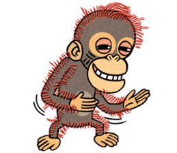 My friend kid orangutan 2 sticker #7285554