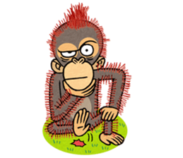 My friend kid orangutan 2 sticker #7285558