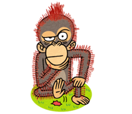My friend kid orangutan 2 sticker #7285558