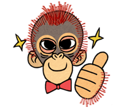 My friend kid orangutan 2 sticker #7285562
