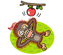 My friend kid orangutan 2 sticker #7285564