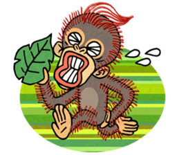 My friend kid orangutan 2 sticker #7285565