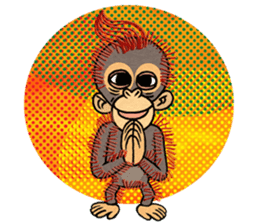 My friend kid orangutan 2 sticker #7285566