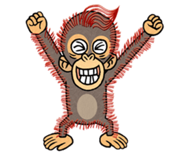 My friend kid orangutan 2 sticker #7285573