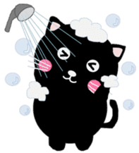 "Yuuchan" of a black cat sticker #7285791