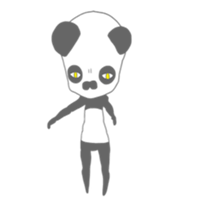 Transparent panda by Pilz