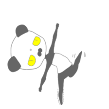 Transparent panda sticker #7286460