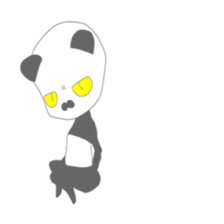 Transparent panda sticker #7286462