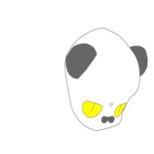 Transparent panda sticker #7286464